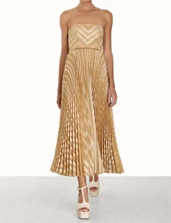 Burnout Pleated Dress