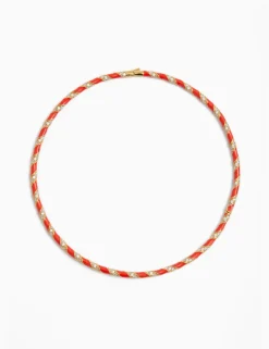 Candy Stripe Pave Choker