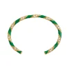 Candy Stripe Pave Cuff