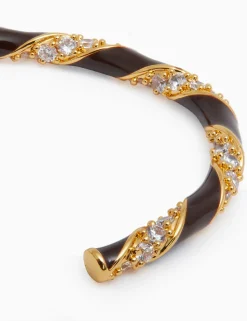 Candy Stripe Pave Cuff