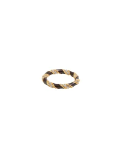 Candy Stripe Pave Ring