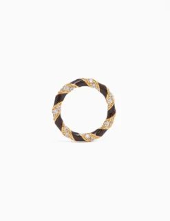 Candy Stripe Pave Ring