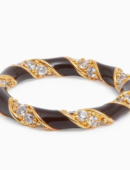 Candy Stripe Pave Ring