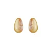 Carved Pave Hoops