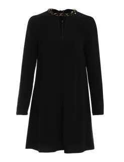 Chain Embellished Mini Dress