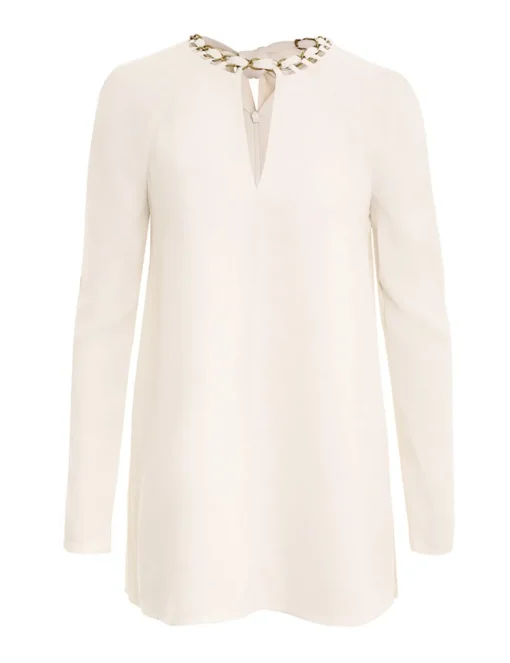 Chain Embellished Tunic Top