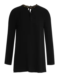 Chain Embellished Tunic Top