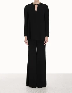 Chain Embellished Tunic Top