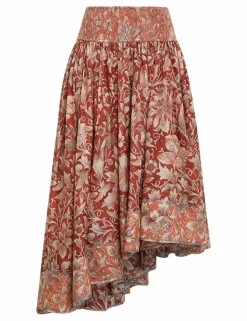 Chintz Asymmetrical Skirt