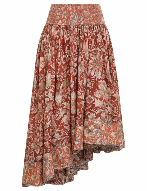 Chintz Asymmetrical Skirt