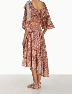 Chintz Asymmetrical Skirt