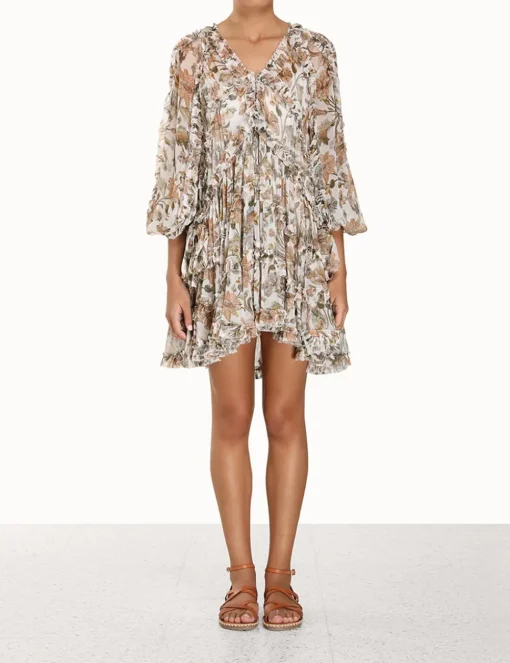 Chintz Billow Frill Mini Dress