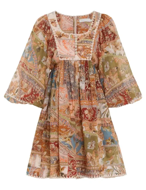 Chintz Billow Mini Dress