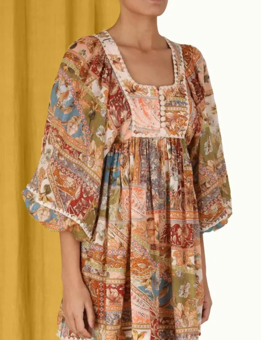 Chintz Billow Mini Dress