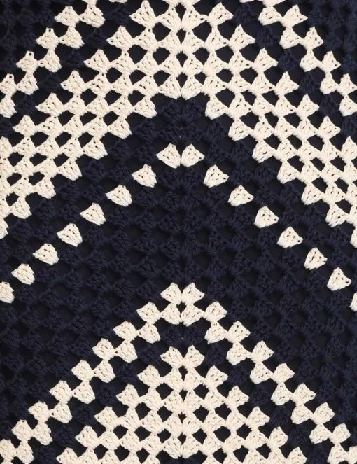 Chintz Crochet Fringed Skirt