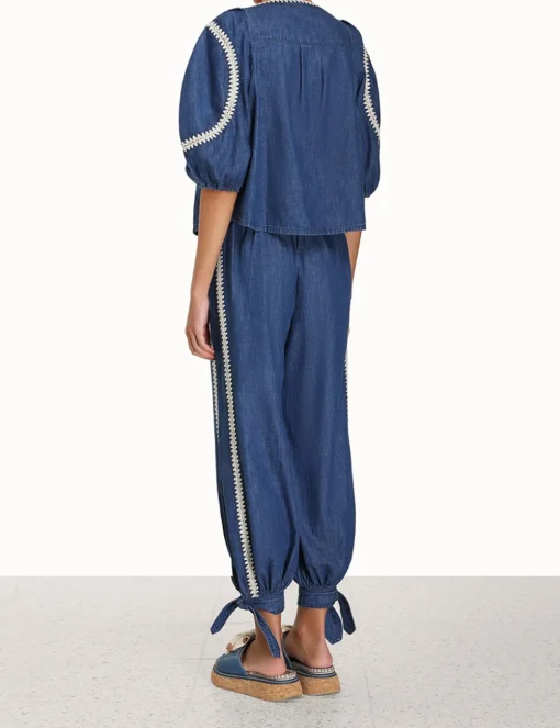 Chintz Denim Harem Pant