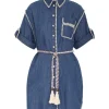 Chintz Mini Shirt Dress