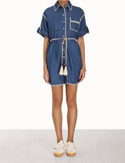 Chintz Mini Shirt Dress
