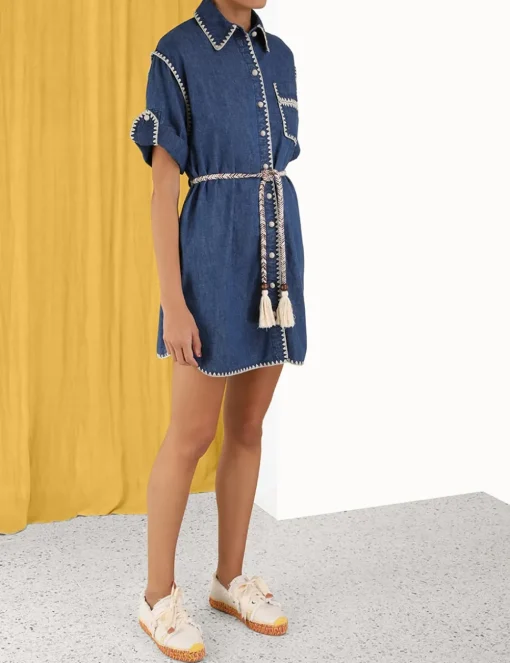 Chintz Mini Shirt Dress