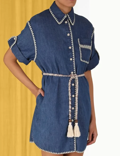 Chintz Mini Shirt Dress