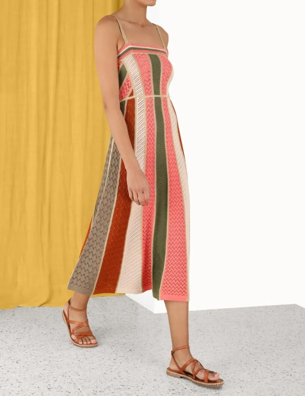 Chintz Panelled Midi Dress