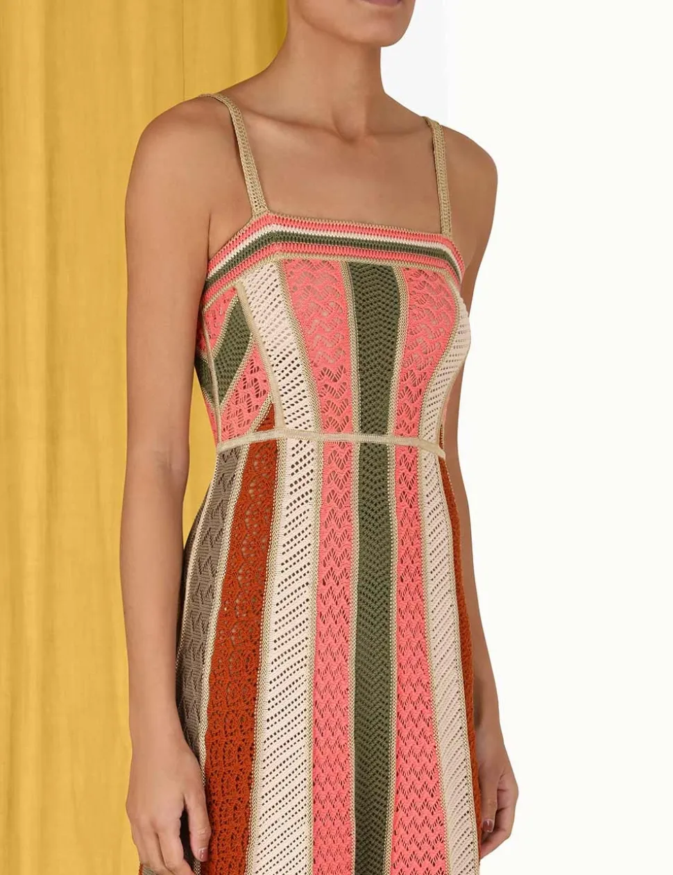 Chintz Panelled Midi Dress