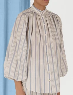 Chintz Striped Billow Blouse