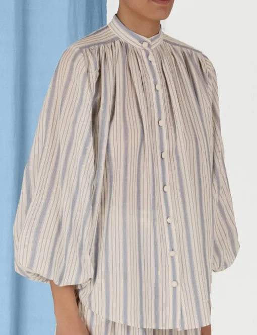 Chintz Striped Billow Blouse