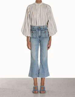 Chintz Striped Billow Blouse