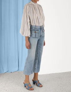 Chintz Striped Billow Blouse