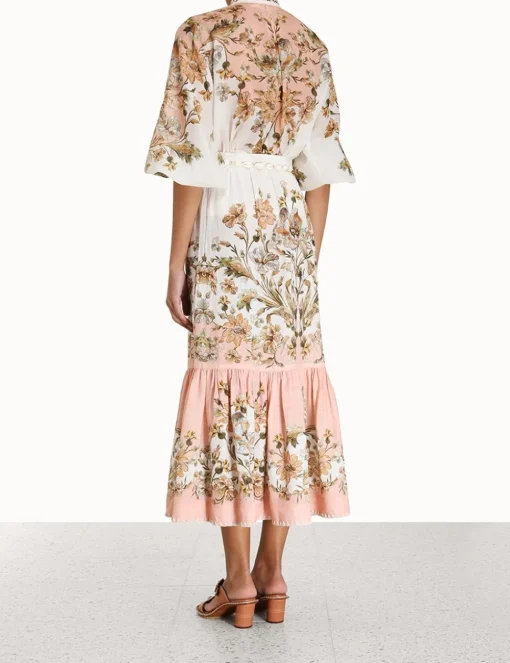 Chintz Tiered Midi Skirt