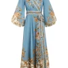 Chintz Wrap Midi Dress