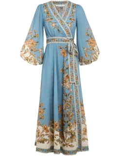 Chintz Wrap Midi Dress