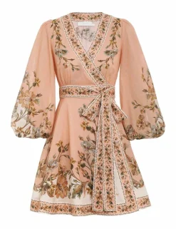 Chintz Wrap Mini Dress