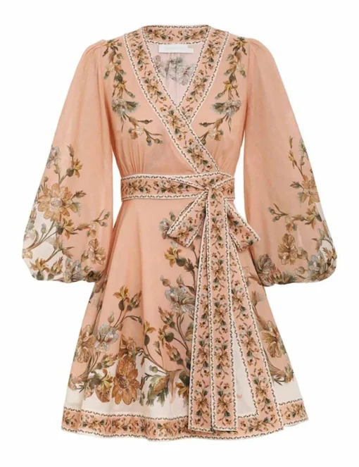 Chintz Wrap Mini Dress