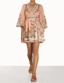 Chintz Wrap Mini Dress