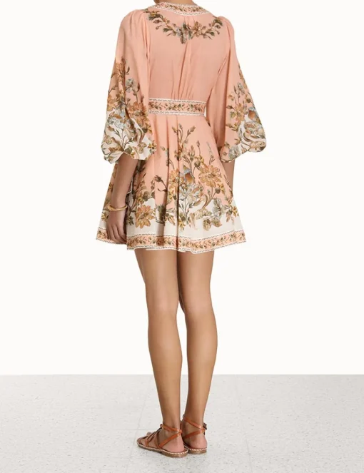 Chintz Wrap Mini Dress