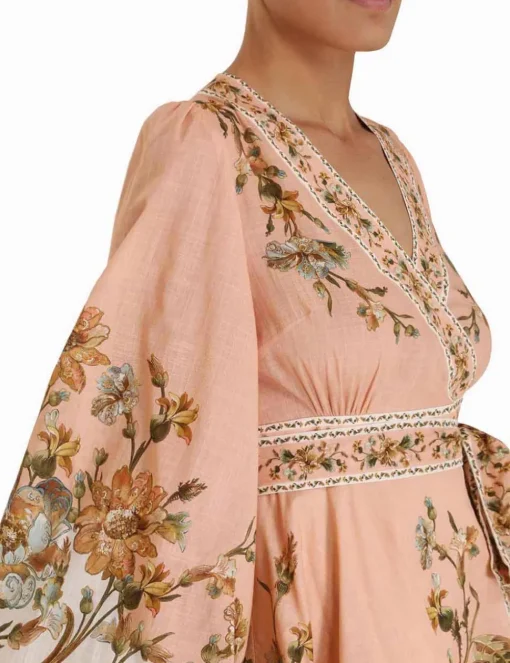 Chintz Wrap Mini Dress