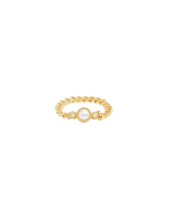 Collage Fine Chain Ring