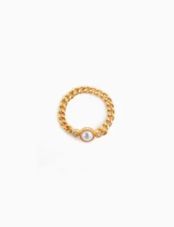 Collage Fine Chain Ring