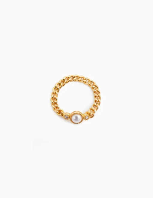 Collage Fine Chain Ring