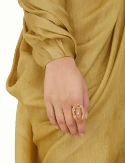 Crystal Signet Ring