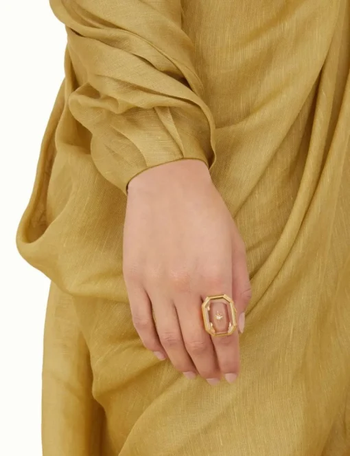 Crystal Signet Ring