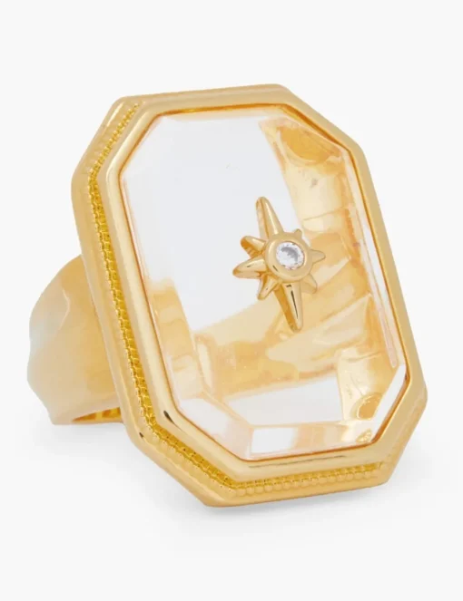 Crystal Signet Ring