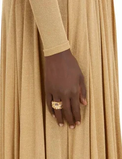 Crystal Swirl Ring