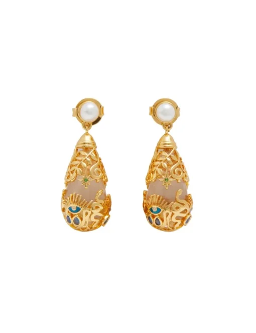 Crystal Tarot Drop Earrings