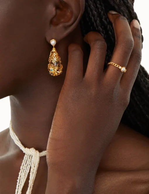 Crystal Tarot Drop Earrings