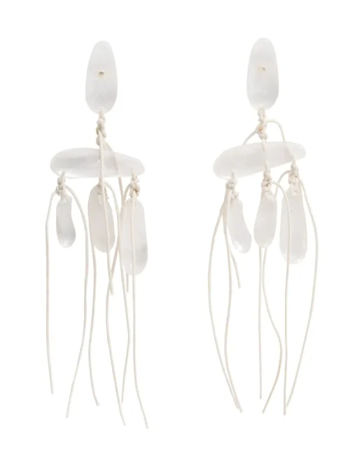 Crystal Tied Rocks Earrings