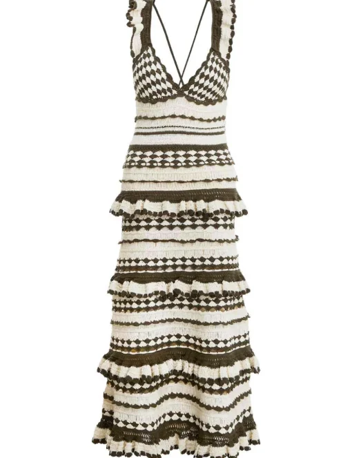 Devi Crochet Frill Dress