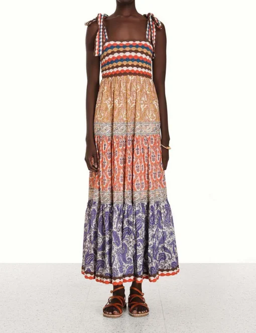 Devi Crochet Spliced Dress
